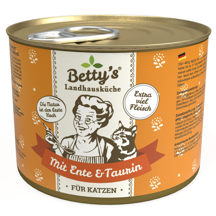 Betty’s Country Kitchen Duck with Borage Oil Grain-Free Wet Cat Food