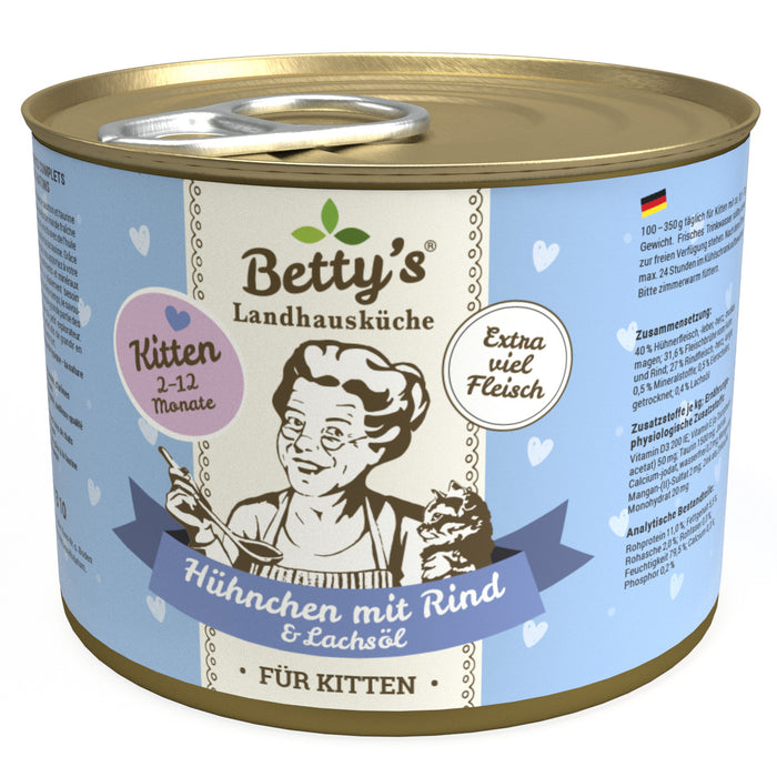 Betty’s Country Kitchen Kitten Chicken & Beef Grain-Free Wet Cat Food