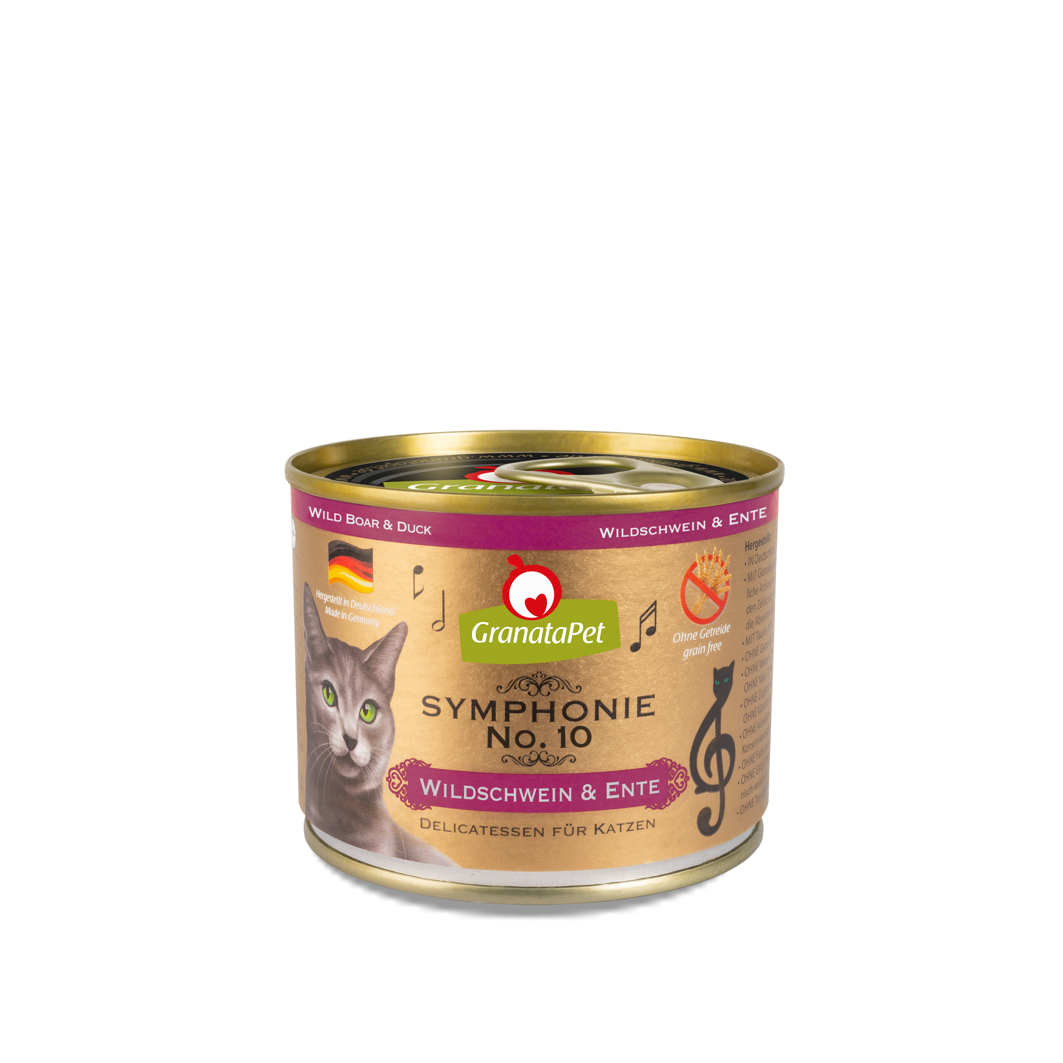 GranataPet Symphonie Cat Wet Food No.10 - Wild boar & Duck 100g/200g