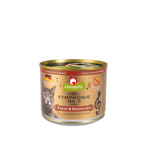 GranataPet Symphonie No.9 Pheasant & Rabbit grain-free wet cat food – high meat content