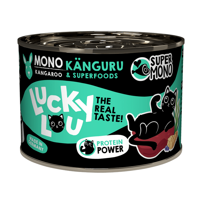 Lucky Lou SuperMono Kangaroo Monoprotein Grain-Free Wet Cat Food 200g