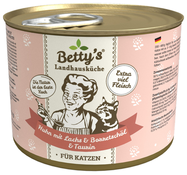 Betty’s Country Kitchen Chicken & Salmon with Borage Oil Grain-Free Wet Cat Food