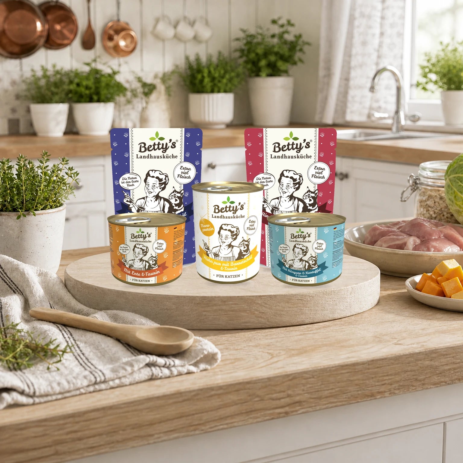 Betty's Landhausküche natural product display