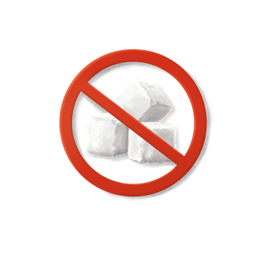 Sugar cubes crossed out